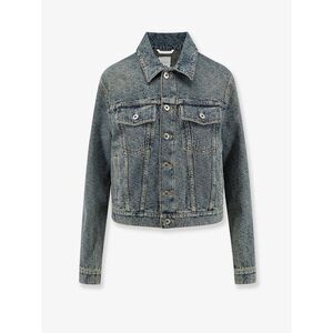 Dior Women Denim Jacket With Dior Oblique Motif